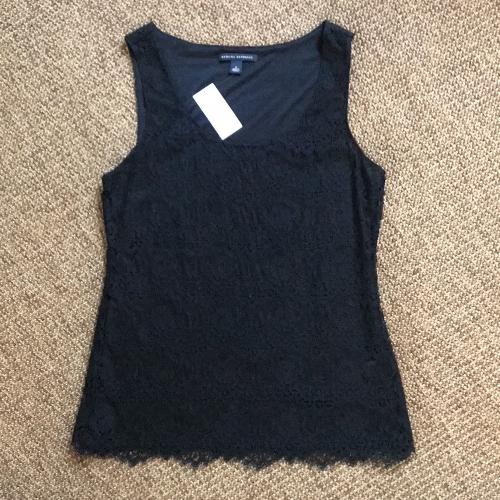 Banana Republic Black lace tank